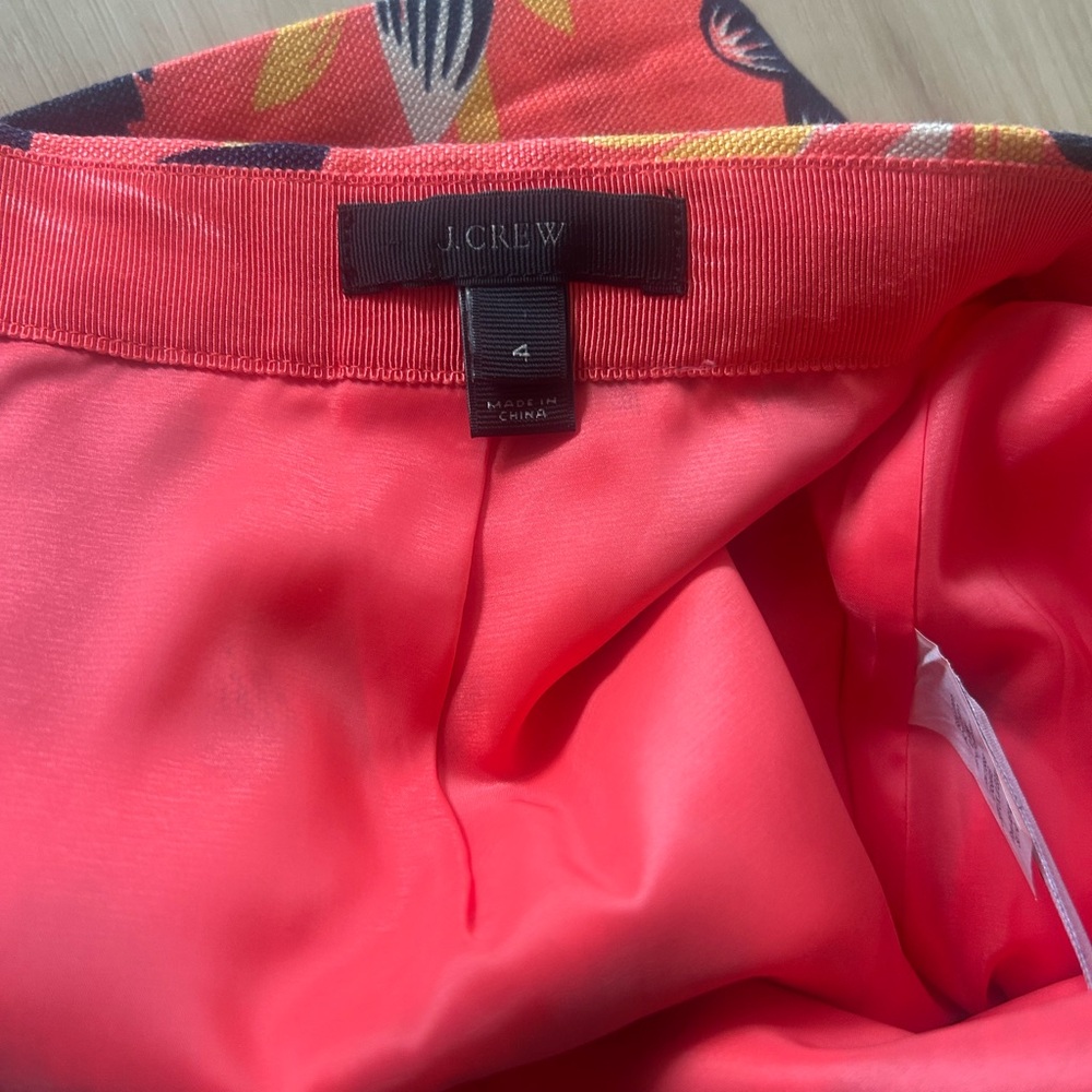 J. Crew Floral Linen Blend Lined Skirt 🌸 - Picture 5 of 6